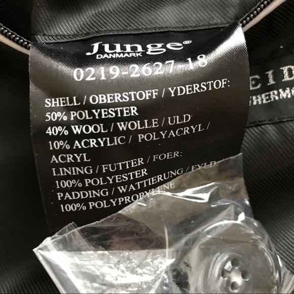 Junge Danmark wool blend plaid winter coat - Picture 11 of 12